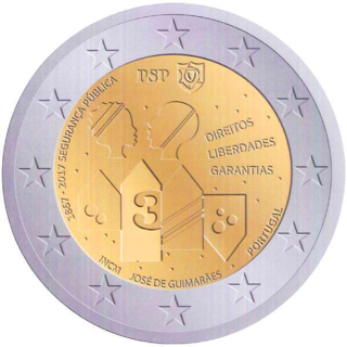 2 Euro Portugal 2017 Polícia de Segurança Pública  bfr