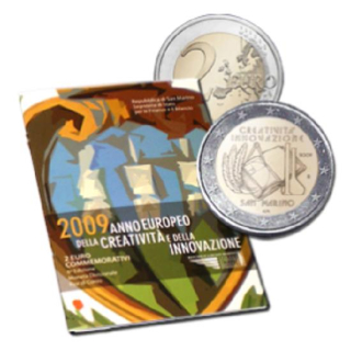 2 Euro San Marino 2009 Europäisches Jahr der Kreativität und Innovation
