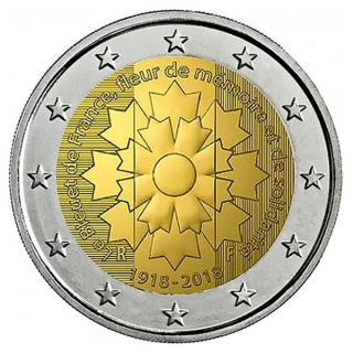 2 Euro Frankreich 2018 Kornblume 2018 in Frankreich unc.