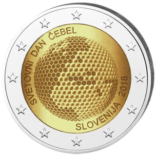 2 Euro Slowenien 2018  Weltbienentag