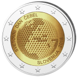 2 Euro Slowenien 2018  Weltbienentag