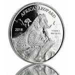 1 Unze Silber Ghana African Leopard 2018 Feingehalt 999