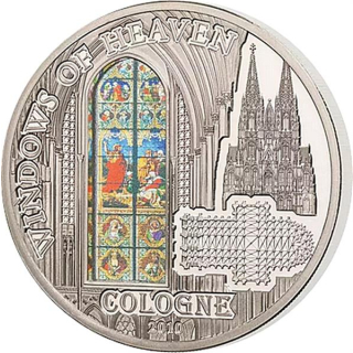 10 Dollars Cook Island 2010 Windows of Heaven Kölner Dom Johannesfenster