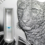 Kongo 2000 Francs 2014 2 Oz Silber Elemente des Lebens Gepard Cheetah mit echter DNA