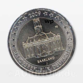 2 Euro Deutschland J 2009 Saarland Ludwigskirche