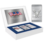 3 x 1 Oz CuNi, Flags Of America Commemorative Coin Set...