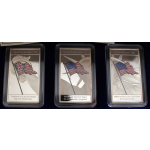 3 x 1 Oz CuNi, Flags Of America Commemorative Coin Set 2010 USA BU