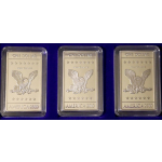 3 x 1 Oz CuNi, Flags Of America Commemorative Coin Set 2010 USA BU