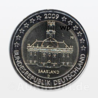 2 Euro Deutschland D 2009 Saarland Ludwigskirche