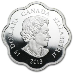 Kanada 15 Dollar 2013 Silber Jahr der Schlange Lotus...