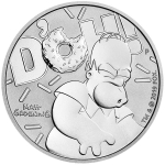 1 Oz Silber Tuvalu Homer Simpson 2019 BU 1AUD