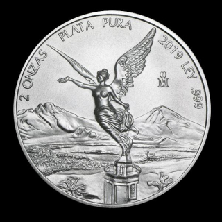 2 Unze Silber Mexico Libertad 2 Onza 2019