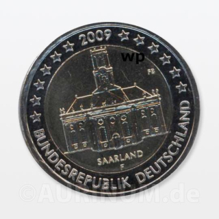 2 Euro Deutschland F 2009 Saarland Ludwigskirche