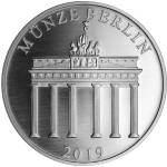 70 Jahre Currywurst Silber  2019 Berlin coloriert in Blister Coincard