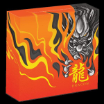 Tuvalu 5 Unzen Silber 2019 Drache - Chinesische Fabelwesen - 5 Dollar Antique Finish Silber