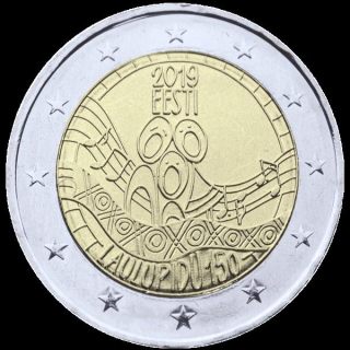 Estland 2 Euro 150 Jahre Liederfestival 2019  bfr