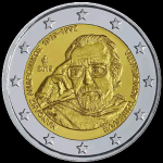 2 Euro Griechenland 2019 100. Geburtstag Manolis Andronikos
