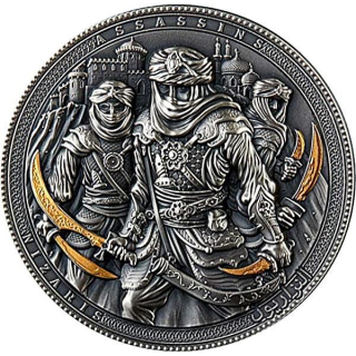 Niue Islands 2019 5 Dollar 2 Oz Silber Nizariss Assassins Antique Finish 2 oz,