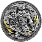 Niue Islands 2019 5 Dollar 2 Oz Silber Nizariss Assassins Antique Finish 2 oz,