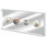 4 x 1 Unze Silber Springbock 2018 Gabun Prestige Set