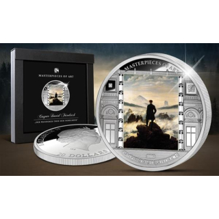 20 Dollars Cook-Inseln Masterpieces of Art Caspar David Friedrich - Der Wanderer 2016