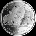 1/2 Oz Silber Panda 2020 Berlin in Blister Coincard