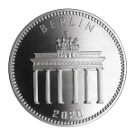 1/2 Oz Silber Panda 2020 Berlin in Blister Coincard
