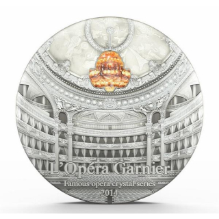 Palau 2014 10 $  OPERA GARNIER Famous Opera Serie 2  Unzen Silber Antique Finish
