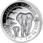 1 Unze Silber Somalia Elefant 2015 BU Privy Ziege