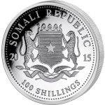 1 Unze Silber Somalia Elefant 2015 BU Privy Ziege