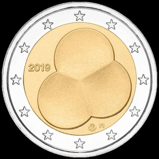 2 Euro Finnland 2019 100 Jahre Finnische Verfassung - bfr.   unc.