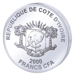 2.000 Francs Elfenbeinküste 2017 Magnificent Landmarks at Night Burj Khalifa