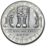 USA 1 Dollar Silber Disabled American Veterans  im Etui Unc