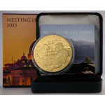 Togo 2013 100 Francs Treffen der Päpste vergoldet