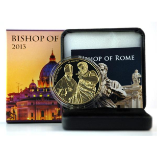 Togo 2013 100 Francs Bischof von Rom  vergoldet