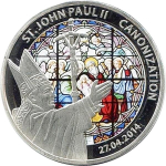 Togo 2014 100 Francs Heiligsprechung Papst Johnnes Paul...