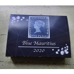 1 Unze Silber Ghana Blaue Mauritius 2020 mit 4 Diamanten...