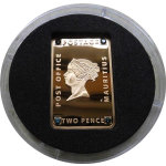 1 Unze Silber Ghana Blaue Mauritius 2020 mit 4 Diamanten  Feingehalt 999 5 Cedis 2020