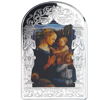 Andorra 15 Dinars Renaissance Madonna Filippo Lippi Madonna & Child 50g  2013 Proof
